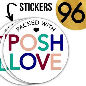 96 Posh Packaging Stickers Labels Poshmark Swag